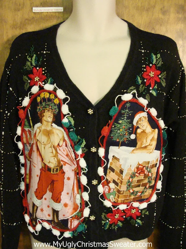 Christmas Winter Nights Hottie Guy Ugly Christmas Sweater