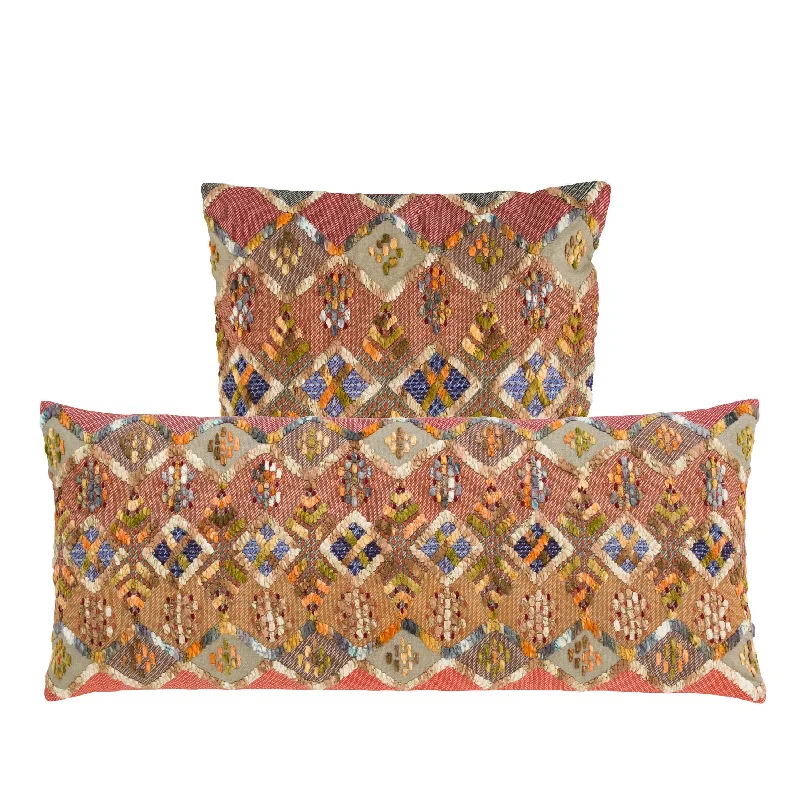 Kenya Embroidered Decorative Pillow Cover