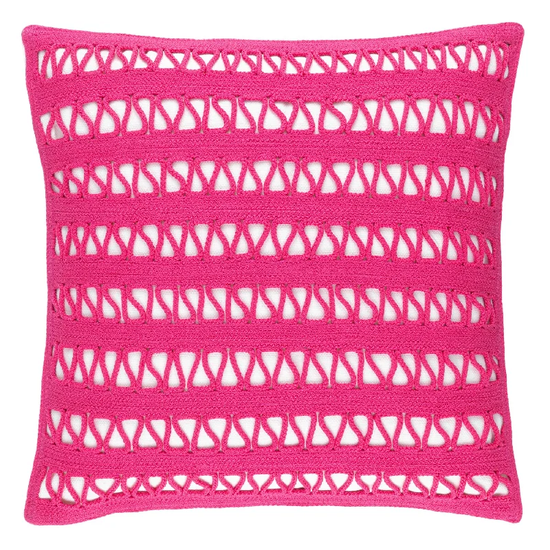 Lanyard Fuchsia Indoor/Outdoor Decorative Pillow Cover