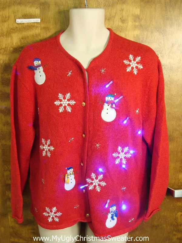 Christmas Gift Wrap Ideas Light Up Cheesy Christmas Sweater