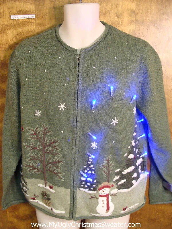 Christmas Gift Boxes Light Up Cheesy Christmas Sweater