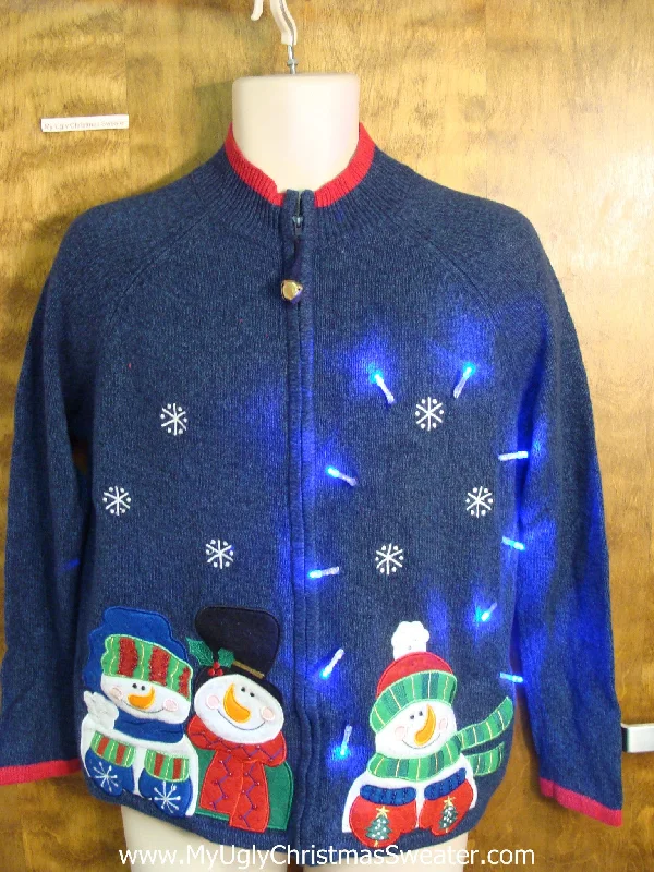 Christmas Jolly Time Light Up Cheesy Christmas Sweater