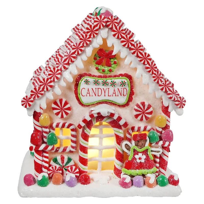 Lighted Clay Dough Candyland Gingerbread House