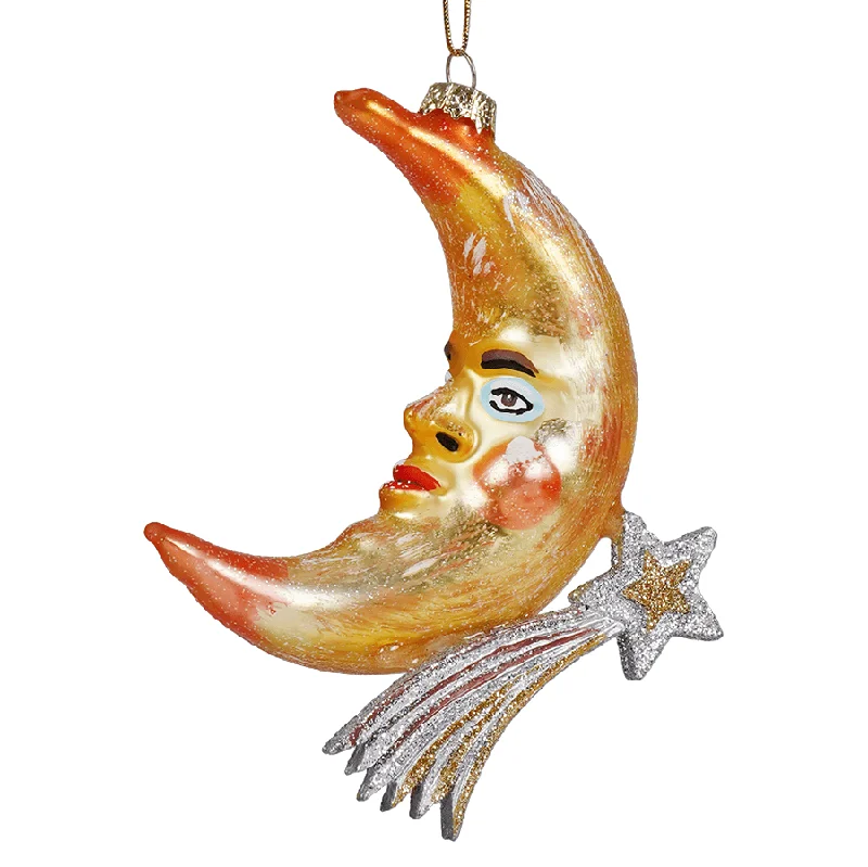 Moon Man & Shooting Star Ornament