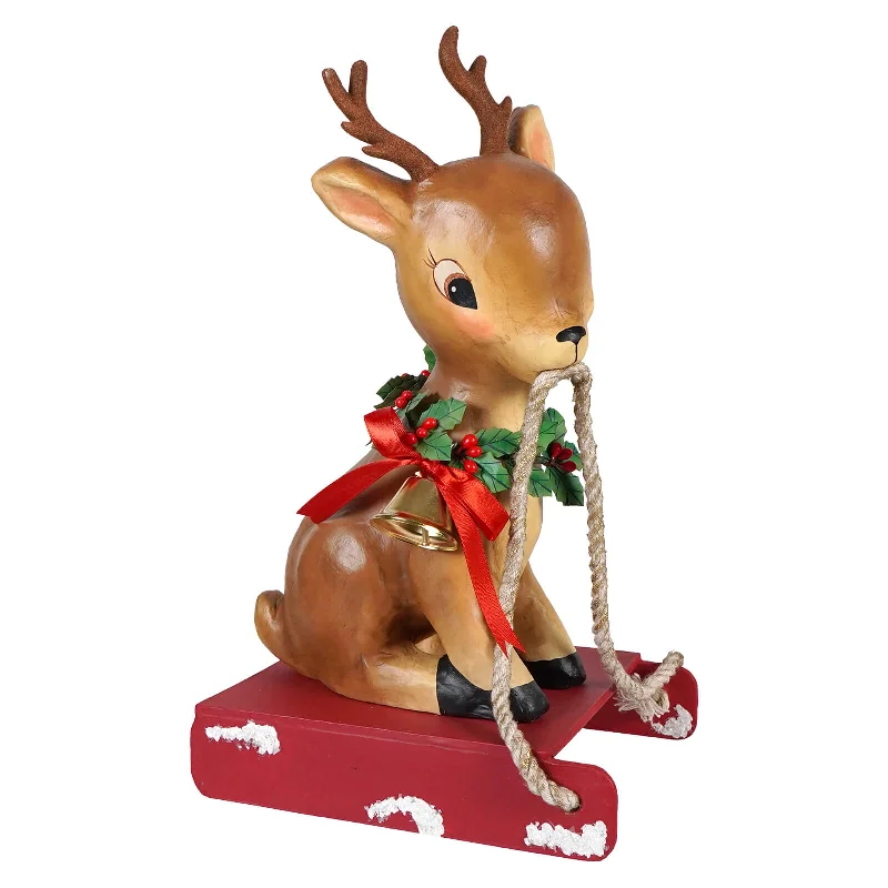 Reindeer On Sled