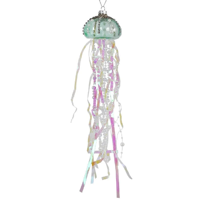 Teal Jellyfish Ornament