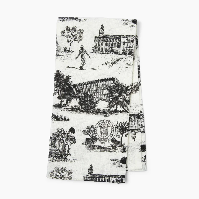 Texas Tech University Toile Napkin - 22" x 22", Black